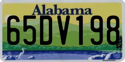 AL license plate 65DV198