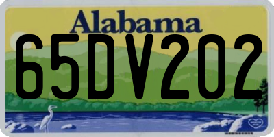 AL license plate 65DV202