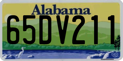 AL license plate 65DV211