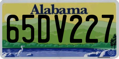 AL license plate 65DV227