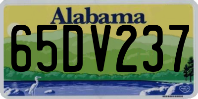 AL license plate 65DV237