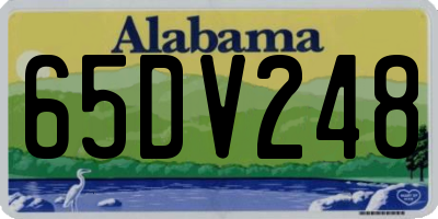 AL license plate 65DV248