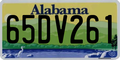 AL license plate 65DV261