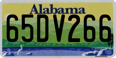 AL license plate 65DV266