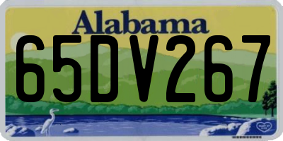 AL license plate 65DV267