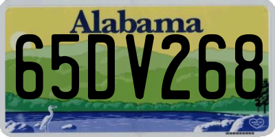 AL license plate 65DV268