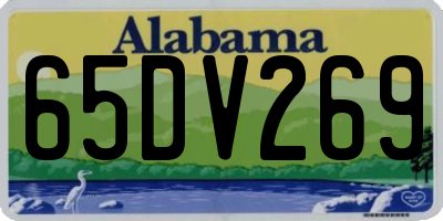 AL license plate 65DV269
