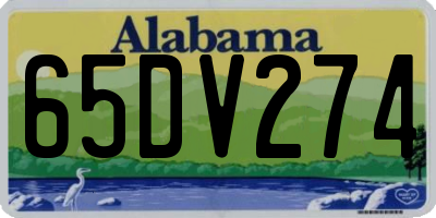 AL license plate 65DV274