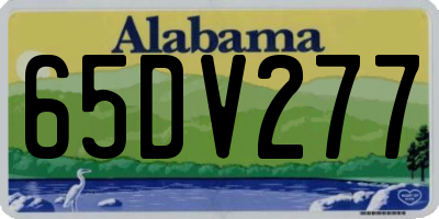 AL license plate 65DV277