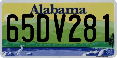 AL license plate 65DV281