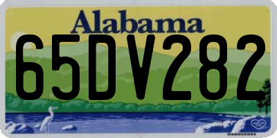 AL license plate 65DV282