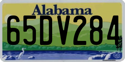 AL license plate 65DV284