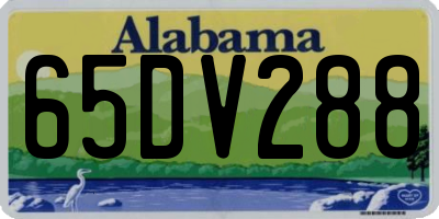 AL license plate 65DV288