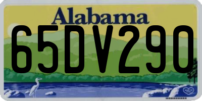 AL license plate 65DV290