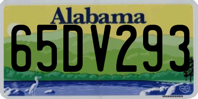 AL license plate 65DV293