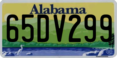 AL license plate 65DV299