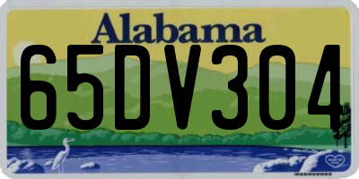 AL license plate 65DV304