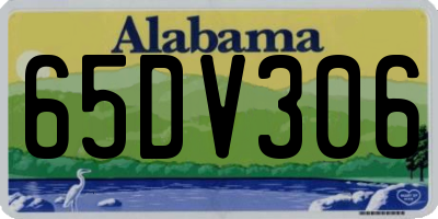 AL license plate 65DV306