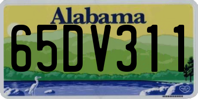 AL license plate 65DV311