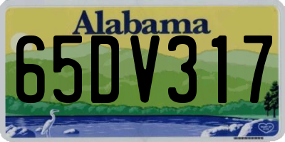 AL license plate 65DV317