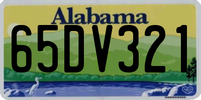 AL license plate 65DV321