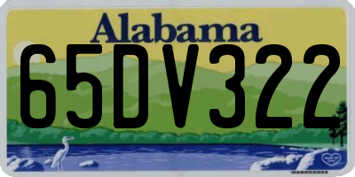 AL license plate 65DV322