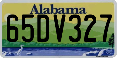 AL license plate 65DV327