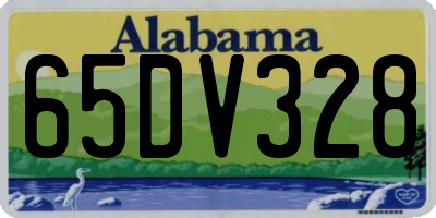 AL license plate 65DV328