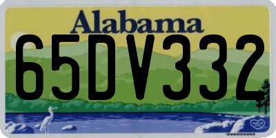 AL license plate 65DV332