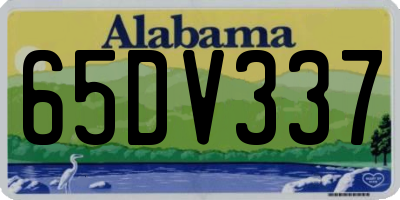 AL license plate 65DV337