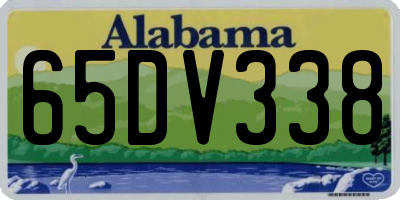 AL license plate 65DV338