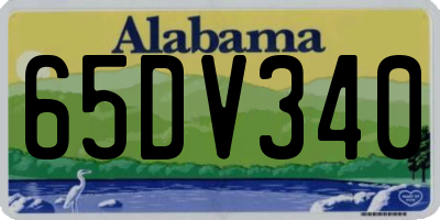 AL license plate 65DV340
