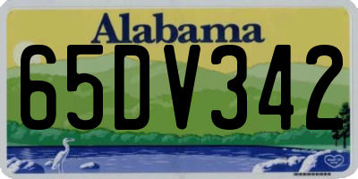 AL license plate 65DV342