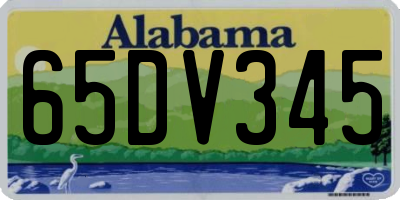 AL license plate 65DV345