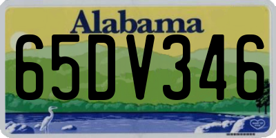 AL license plate 65DV346