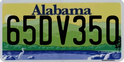 AL license plate 65DV350