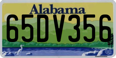 AL license plate 65DV356