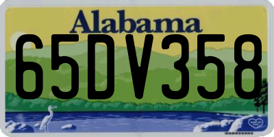 AL license plate 65DV358