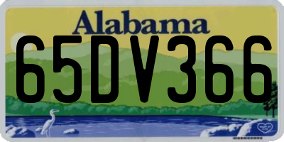 AL license plate 65DV366