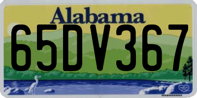 AL license plate 65DV367