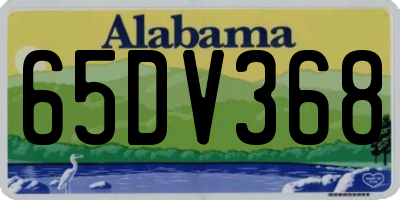 AL license plate 65DV368