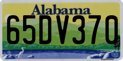 AL license plate 65DV370