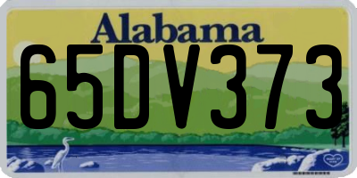 AL license plate 65DV373