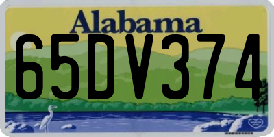 AL license plate 65DV374