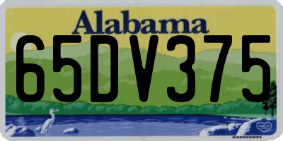 AL license plate 65DV375