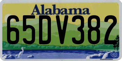 AL license plate 65DV382
