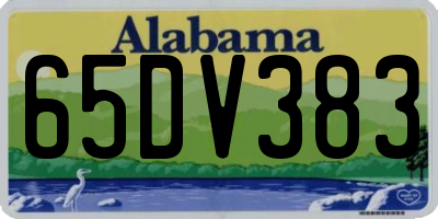 AL license plate 65DV383