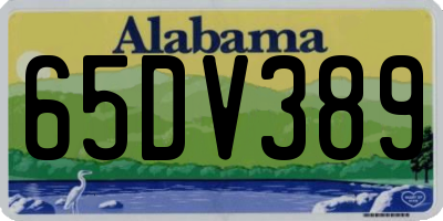 AL license plate 65DV389