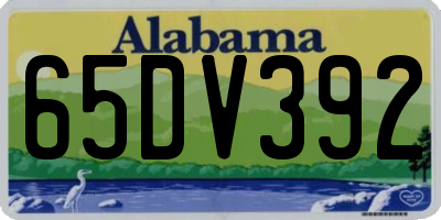 AL license plate 65DV392