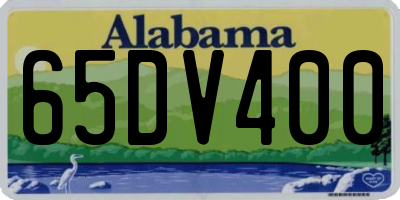 AL license plate 65DV400